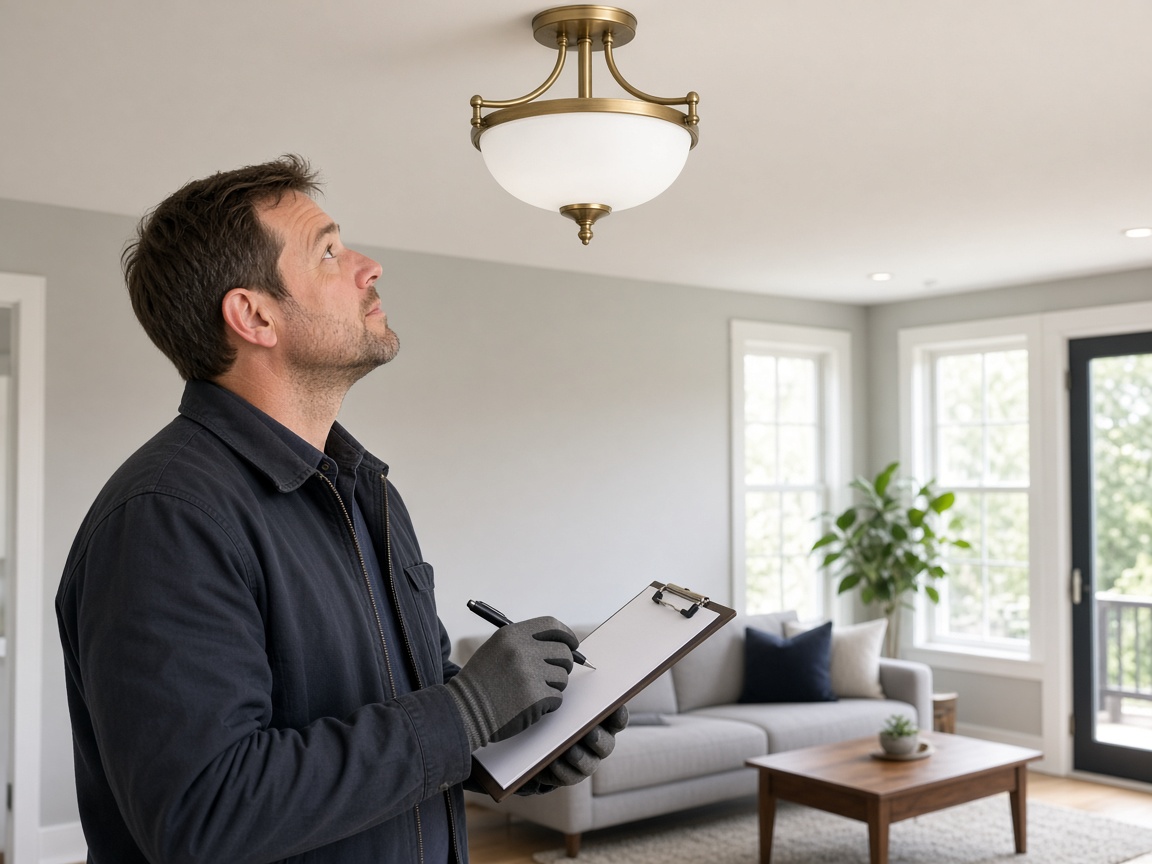Home systems inspection during a warranty visit