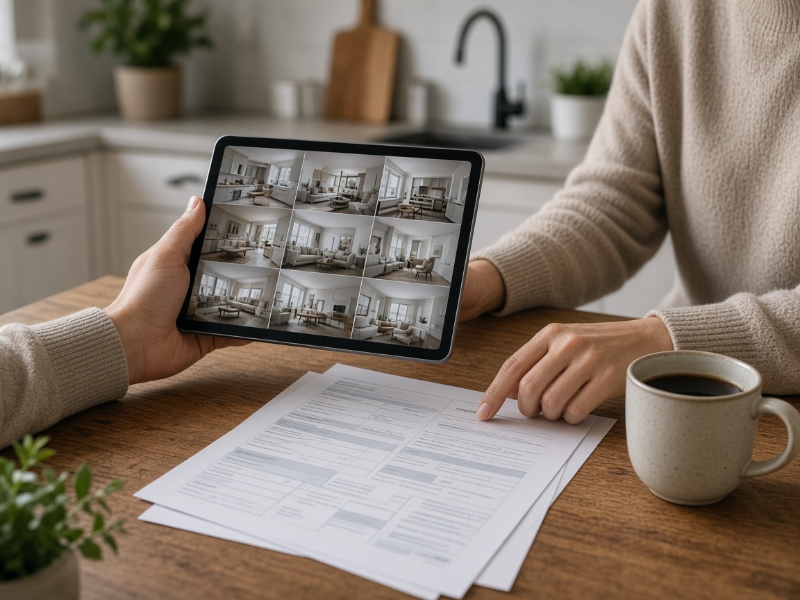 Homeowner reviewing a warranty plan